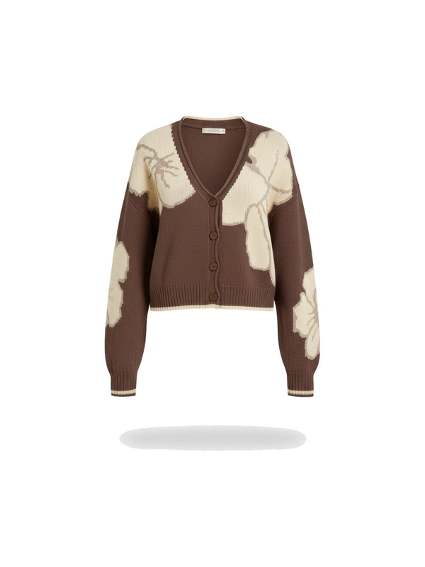 Tessa - Strickjacke im Farbblock-Design