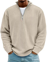 Paul – Cord-Sweatshirt mit Stehkragen