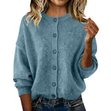 Luisa – Klassische Strickjacke mit Rundhals