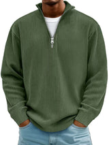 Paul – Cord-Sweatshirt mit Stehkragen