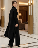 Nora Strick-Set in Schwarz, Rückansicht