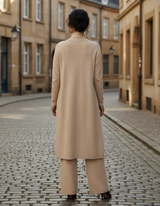 Nora Strick-Set in Khaki, Rückansicht