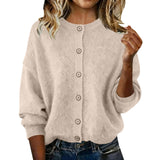 Luisa – Klassische Strickjacke mit Rundhals