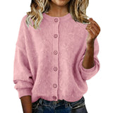 Luisa – Klassische Strickjacke mit Rundhals