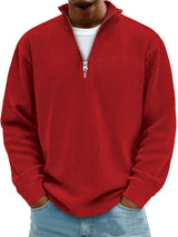 Paul – Cord-Sweatshirt mit Stehkragen