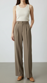 Yuna – Elegante High-Waist Hose mit weitem Bein