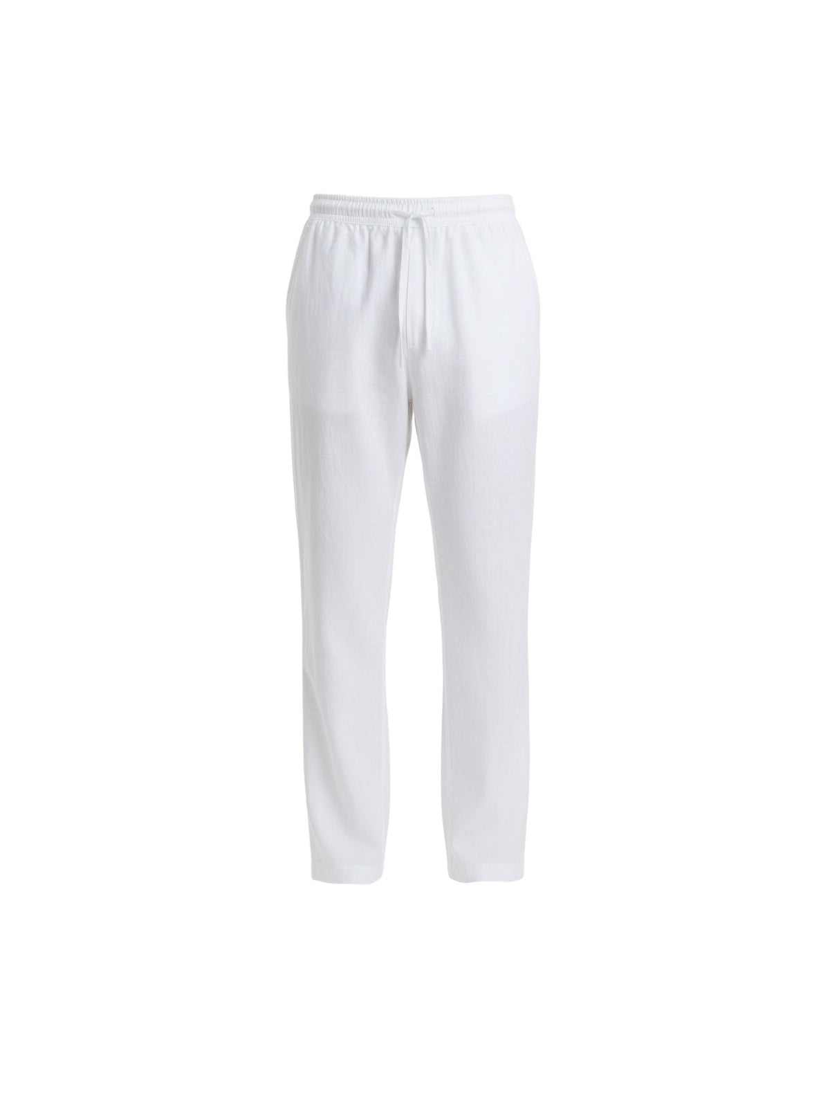 Eike – Leinenhose mit Kordelzug, Vorderansicht