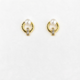 Inga – Perlen-Ohrstecker, Gold