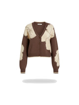 Tessa - Strickjacke im Farbblock-Design
